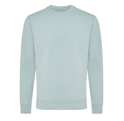  Recycled Cotton Crew Neck Sweatshirt Green Custom Logo Iqoniq Zion