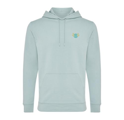 Promotional Printed Hoodies Iqoniq Jasper Unisex Recycled Cotton Green