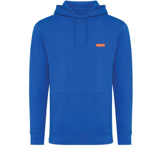 Iqoniq Jasper recycled cotton hoodie Royal Blue