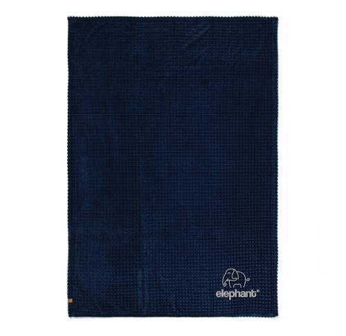 Branded Recycled GRS Rpet Blankets VINGA Branson Navy Blue