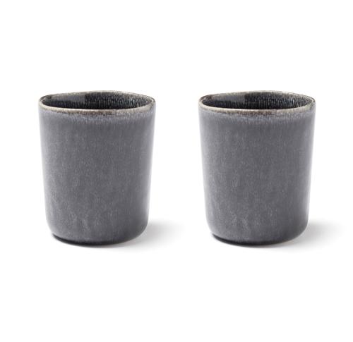 VINGA Nomimono Mug, 2 Pcs Set Black