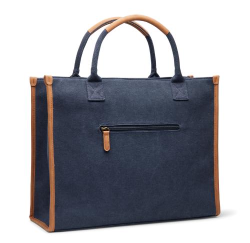 VINGA Bosler RCS recycled canvas tote Navy