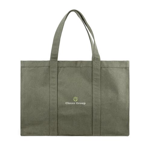 Recycled Canvas Maxi Tote Bag Green VINGA Hilo AWARE™ 