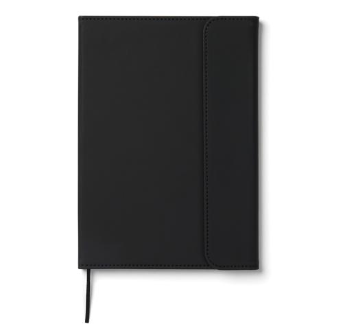 VINGA Baltimore GRS certified paper & PU notebook Black