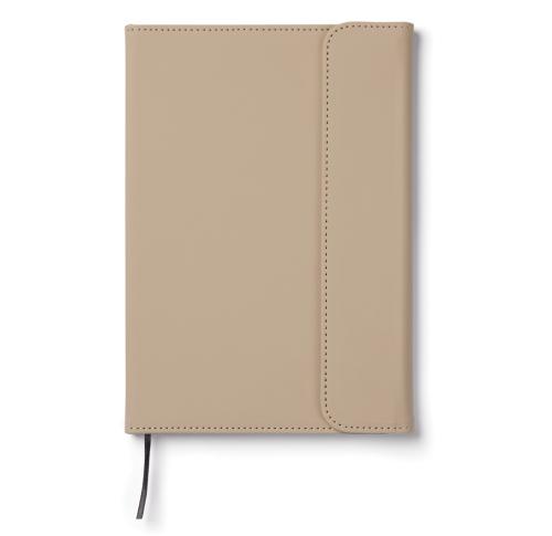 VINGA Baltimore GRS certified paper & PU notebook Greige