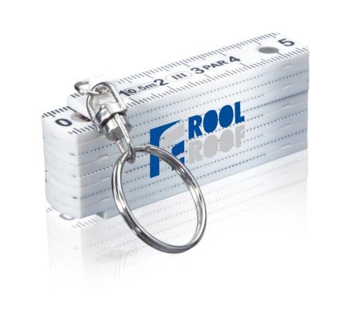 Custom Printed Mini Folding Rule 10 Fold 50cm Keyring