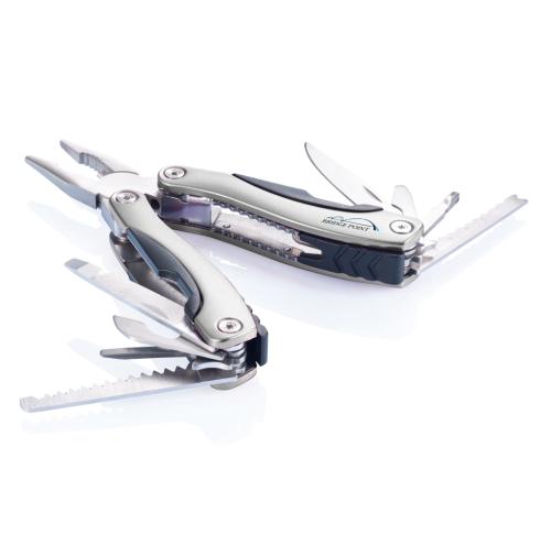 Printed Promotional Aluminium Fix Multi tools 14 Functions Silver