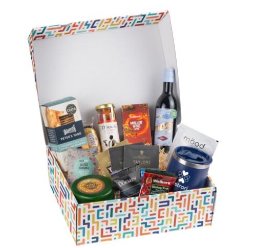 Custom Logo Christmas White Kraft Hamper Gift Box