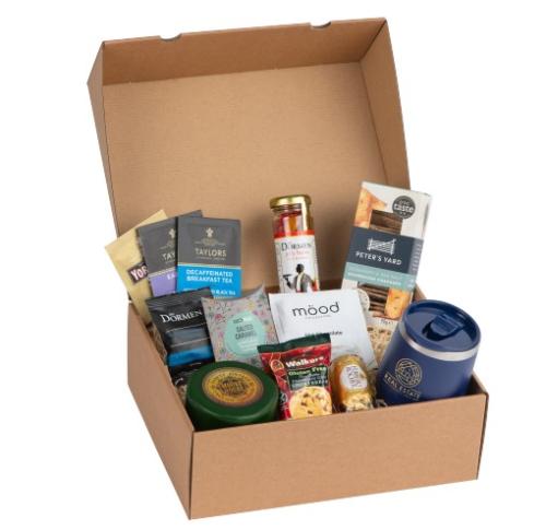 Promotional Christmas Hamper Alcohol Free Kraft Gift Hamper