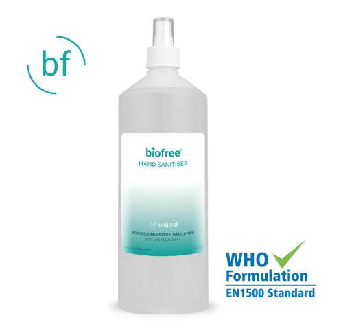 1L Hand Sanitiser Atomiser (Generic Biofree Label)
