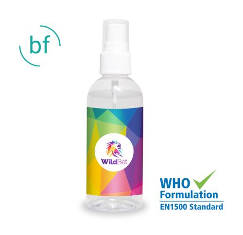 Hand Sanitiser (Coloured) 100ml Atomiser (Full Colour Label)