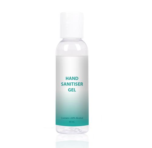 Hand Sanitiser 60ml Domed Top Bottle (Generic Biofree Label)