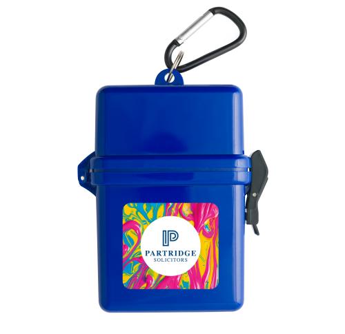 Waterproof Container with Carabiner (Spot Colour Print)
