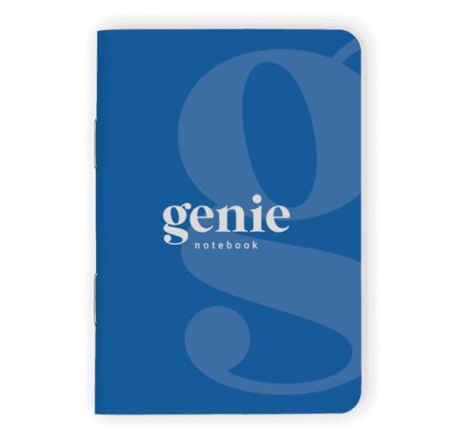 Genie Notebook - A5 - Saddle Stitched with Rounded Corners 