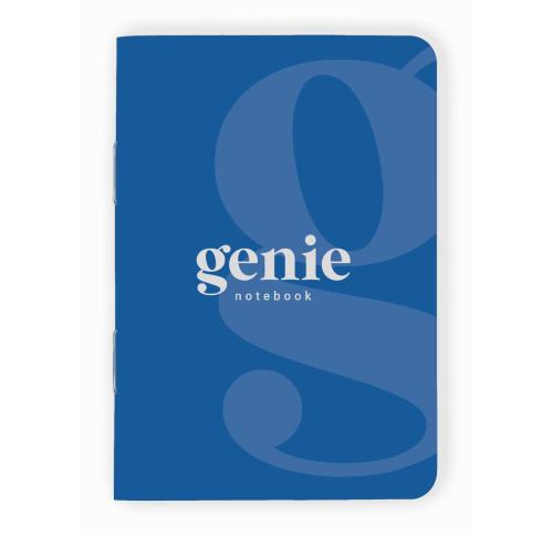 Genie Notebook - A6 - Saddle Stitched with Rounded Corners 