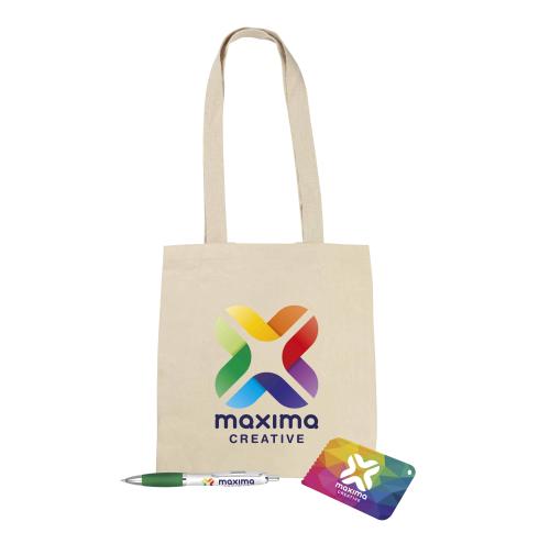 Branded Eco Friendly Expo Pack - Tote Bag, Ice Scraper, Contour Ballpen