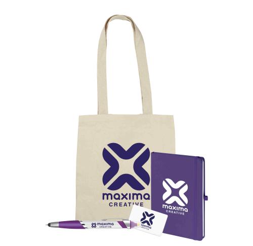 Promotional Expo Pack - Tote Bag, Mood Notebook, Pen, Credit Card Mints