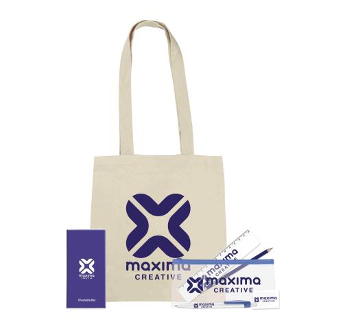 Branded Education Expo Pack - Tote Bag, Chocolate, Pencil Case