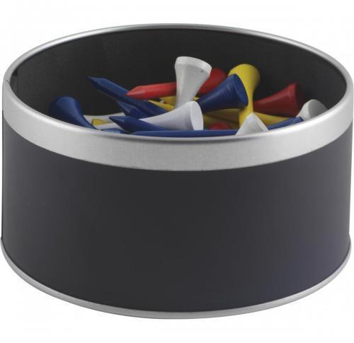 GOLF - Wexford Tee Tin With 70mm Tees (Domed Print - Unprinted Tees)