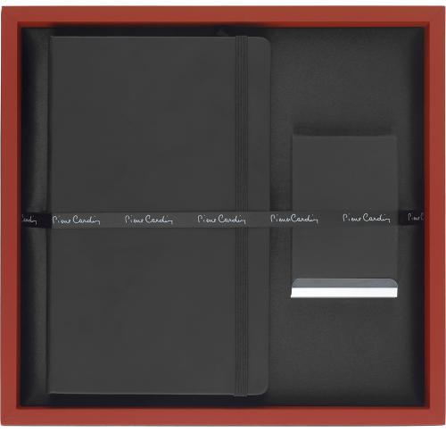 Pierre Cardin - Exclusive Gift Set IV (Screen Print to Notebook & Laser Engraving to BC Holder )