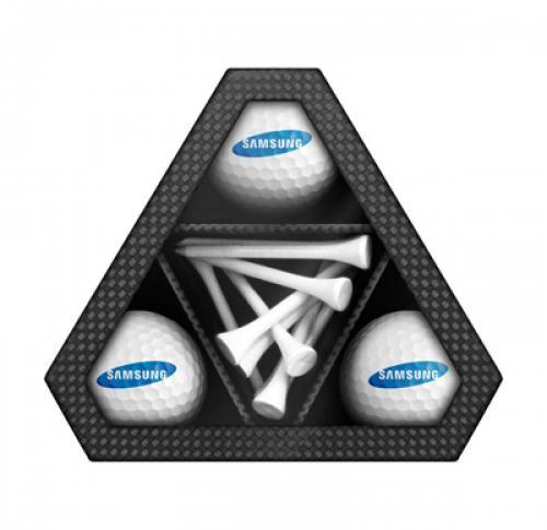 Gift Box Triangle - 3 Golf Balls & Ten Tees