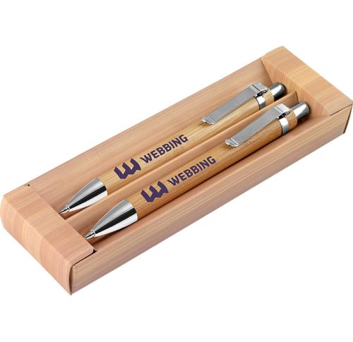 SET - Rodeo Bamboo Pen and Pencil with PB72 Box 