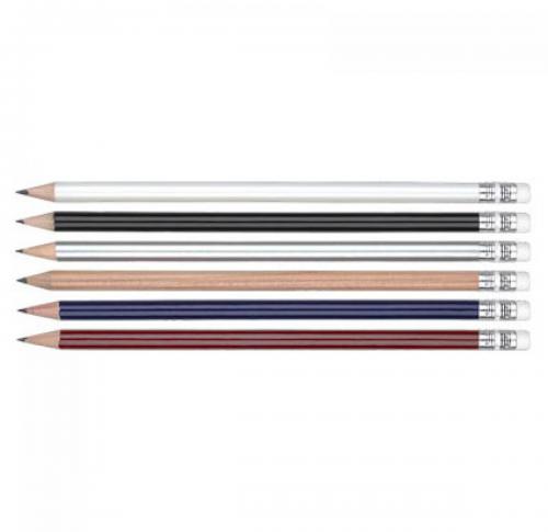 Promotional Printed ArgenteWooden  Pencils With Eraser