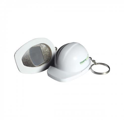 Printed Hard Hat Bottle Opener Keyrings