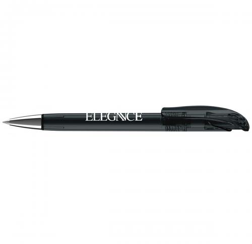 senator® Challenger Clear Plastic Ballpen with metal nose cone