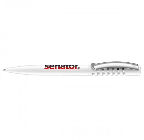 senator® New Spring Polished Plastic Ballpen with metal clip