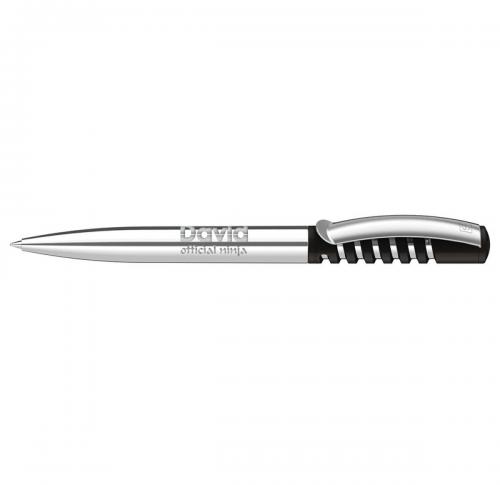 senator® New Spring Polished Plastic Ballpen with metal clip & metal barrel