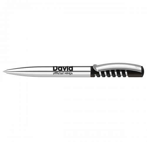 senator® New Spring Polished Plastic Ballpen with metal clip & metal barrel