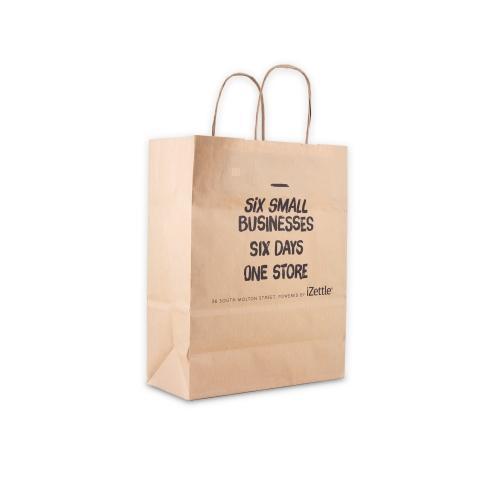 Green Good Kraft Paper Bag Full Colour Recycled Paper Buy Promotional Products Uk Branded Merchandise Promotional Items Corporate Gifts