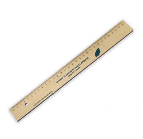 Green & Good Wooden Ruler 30cm - Sustainable Timber