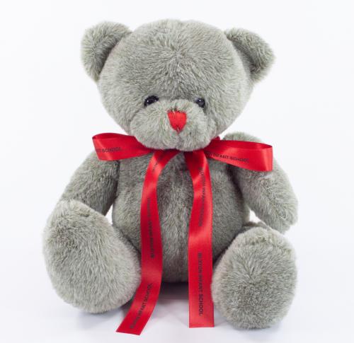 20cm Red Nose Teddy Bears Printed Bow