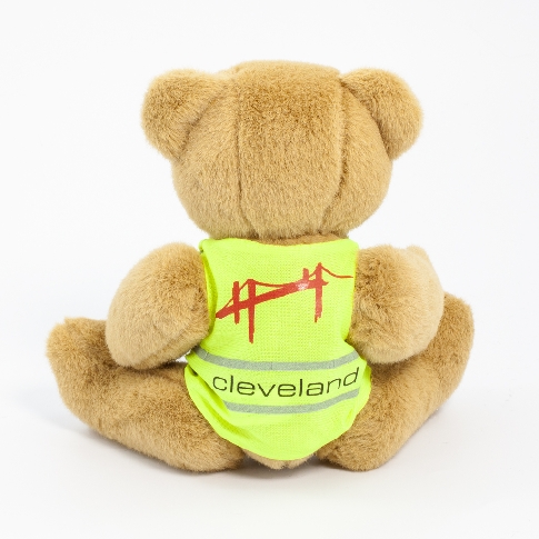 Honey Soft Plush Teddy Bear 25cm Hi Vis Vest