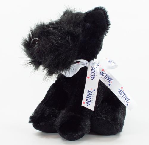 Promotional Branded Plush 15cm Scottie Dogs Bow