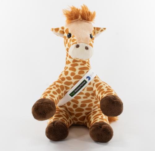20cms Soft Plush Giraffe Toy Branded Logo