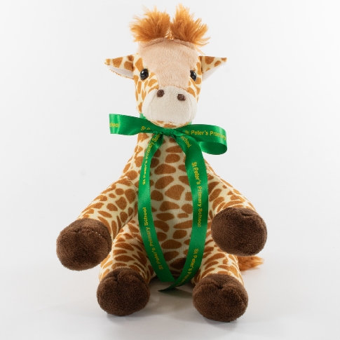 20cms Soft Plush Giraffe Toy Branded Logo