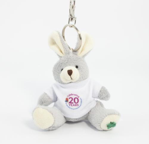 12cm Soft Plush Rabbit Keyring