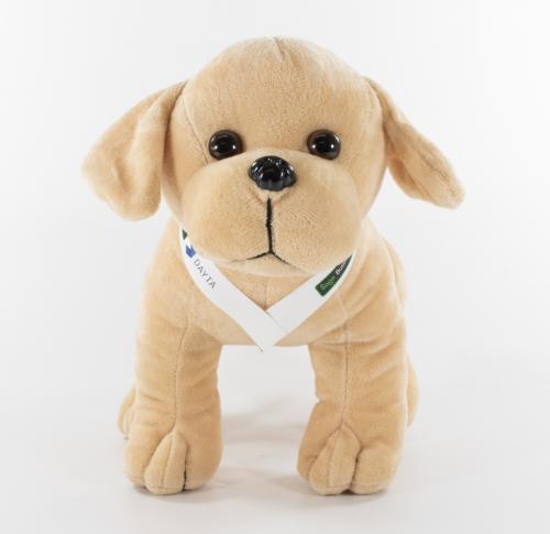 Promotional Soft Plush Labrador Pup With Printed Coolar