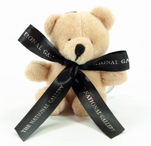 Personalised 10cm Soft Plush Toby Teddy Bear Keyring With Bow