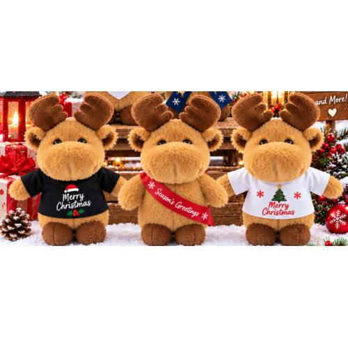 Branded 15cm Plush Reindeer