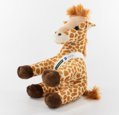 20cm Gerry Girraffe Soft Plush Toy Printed Sash