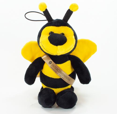 20cm Bertie Bee Soft Plush Toy PrintedSash