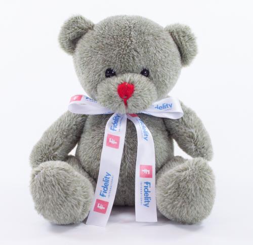 Custom Printed 15cm Red Nose Bears Bow