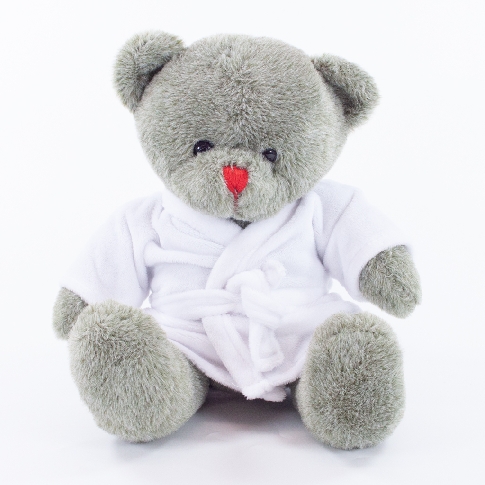 20cm Red Nose Teddy Bears Printed Bow
