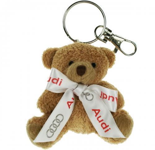 Custom 8cm Tubby Teddy Bear Keyring With Bow