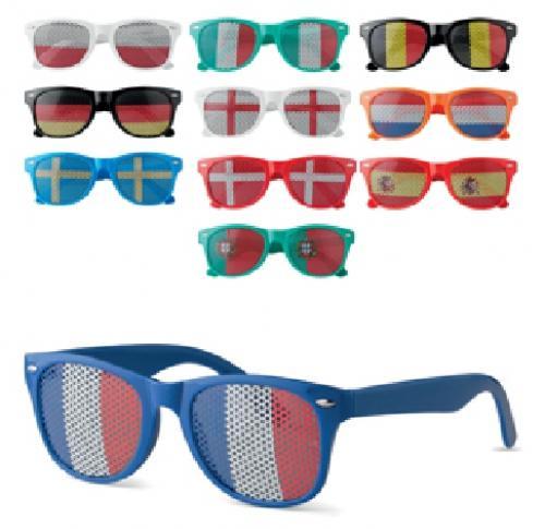 Promo Sunglasses Printed With Country Flag On Lenses