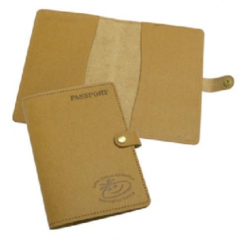 Eco Natural Leather Passport Wallet